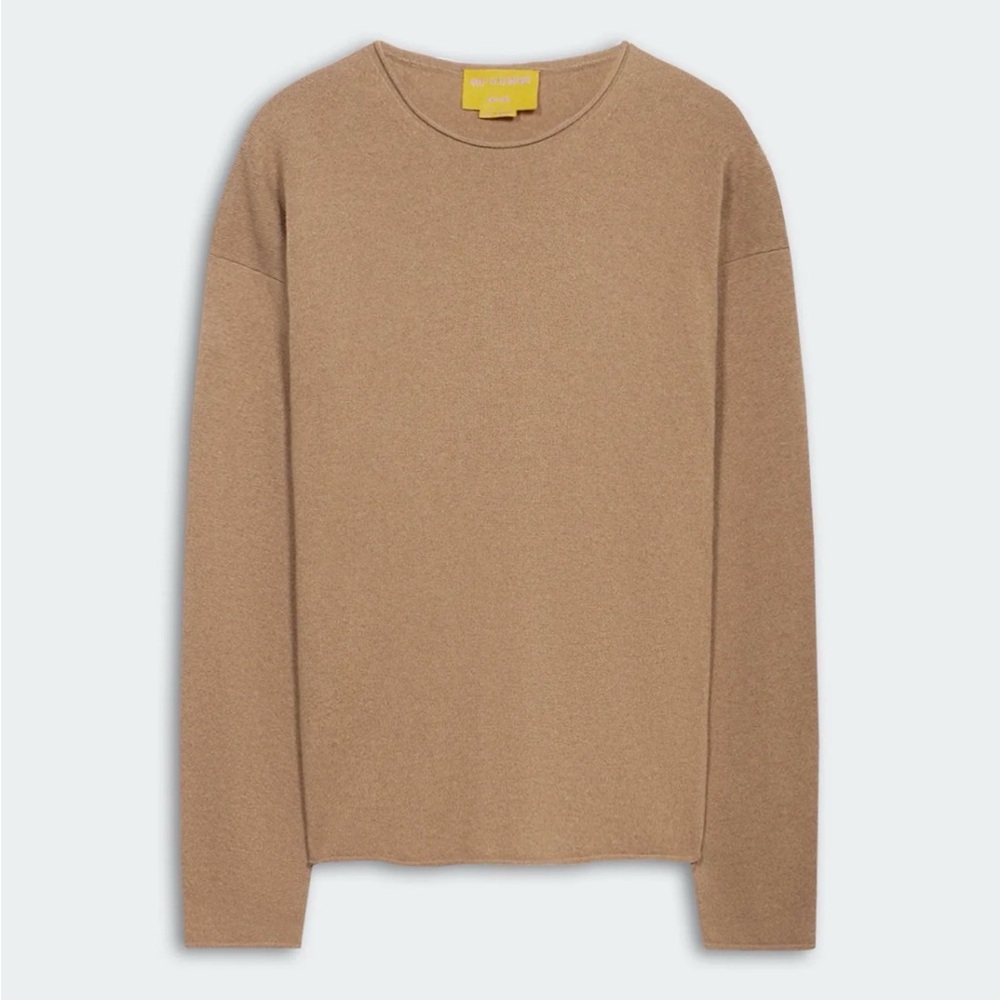 Oversized Cashmere Crew in Almond - Picture 2 of 4